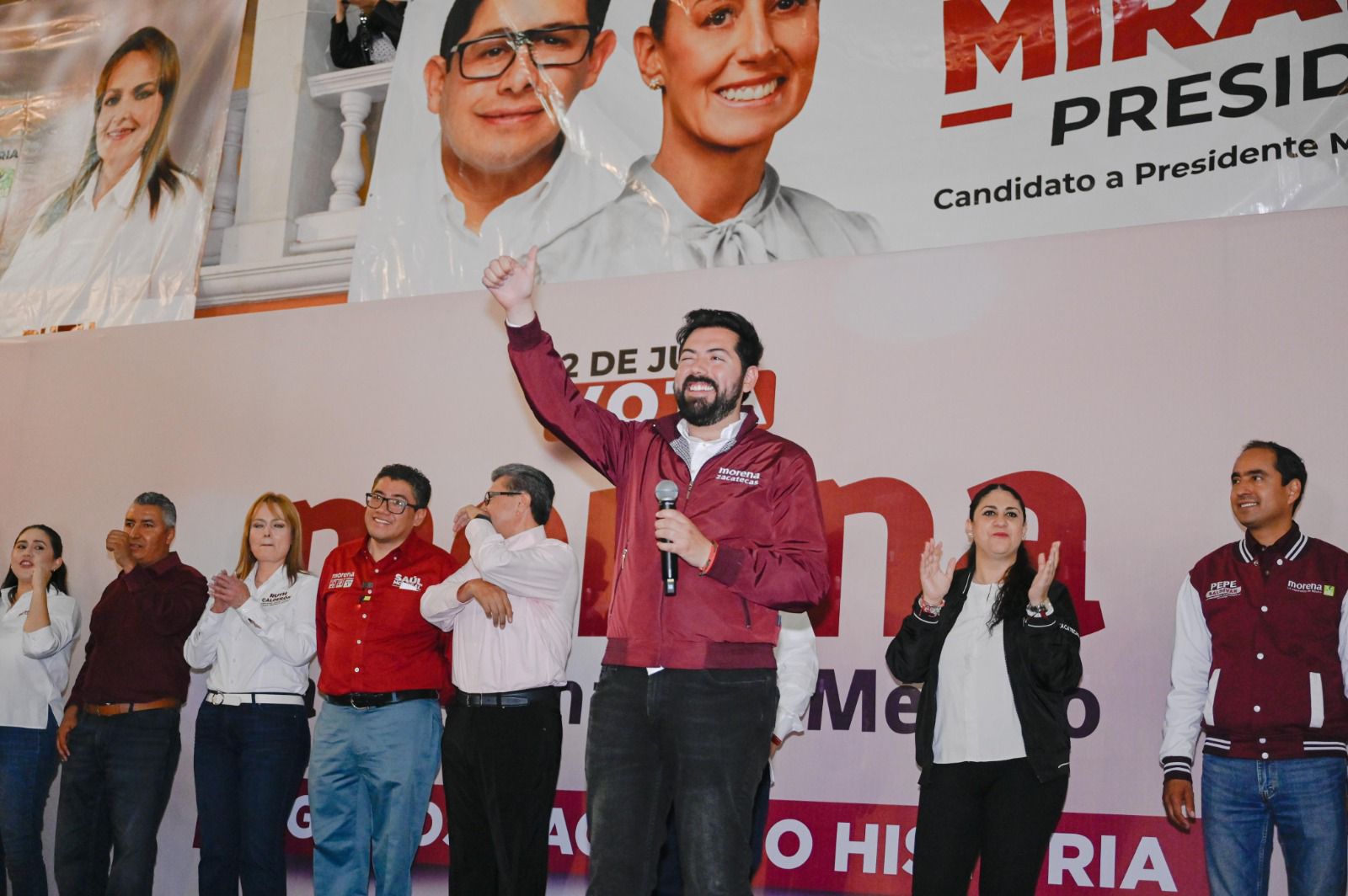 «Santos representa la nueva cara de la política en Zacatecas «, Ricardo Monreal Ávila.