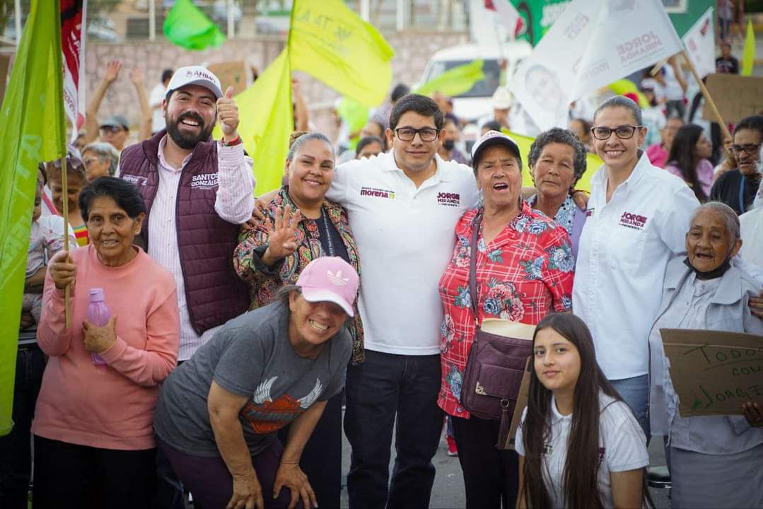 RECIBE JORGE MIRANDA EL RESPALDO DE LÍDERES DEL POLÍGONO 11 DE LA CAPITAL