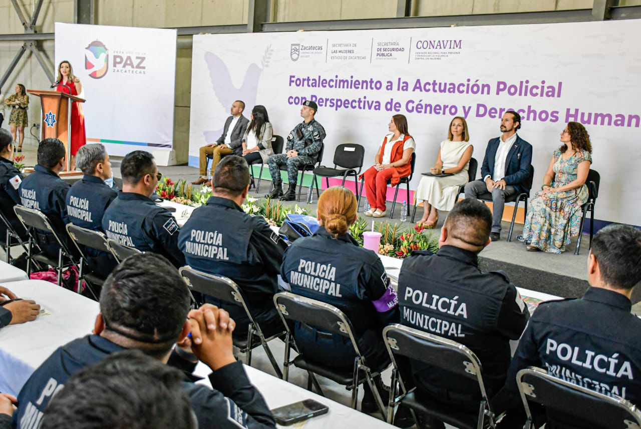 Fortalece Gobierno de Zacatecas capacitación policial con enfoque en género y derechos humanos