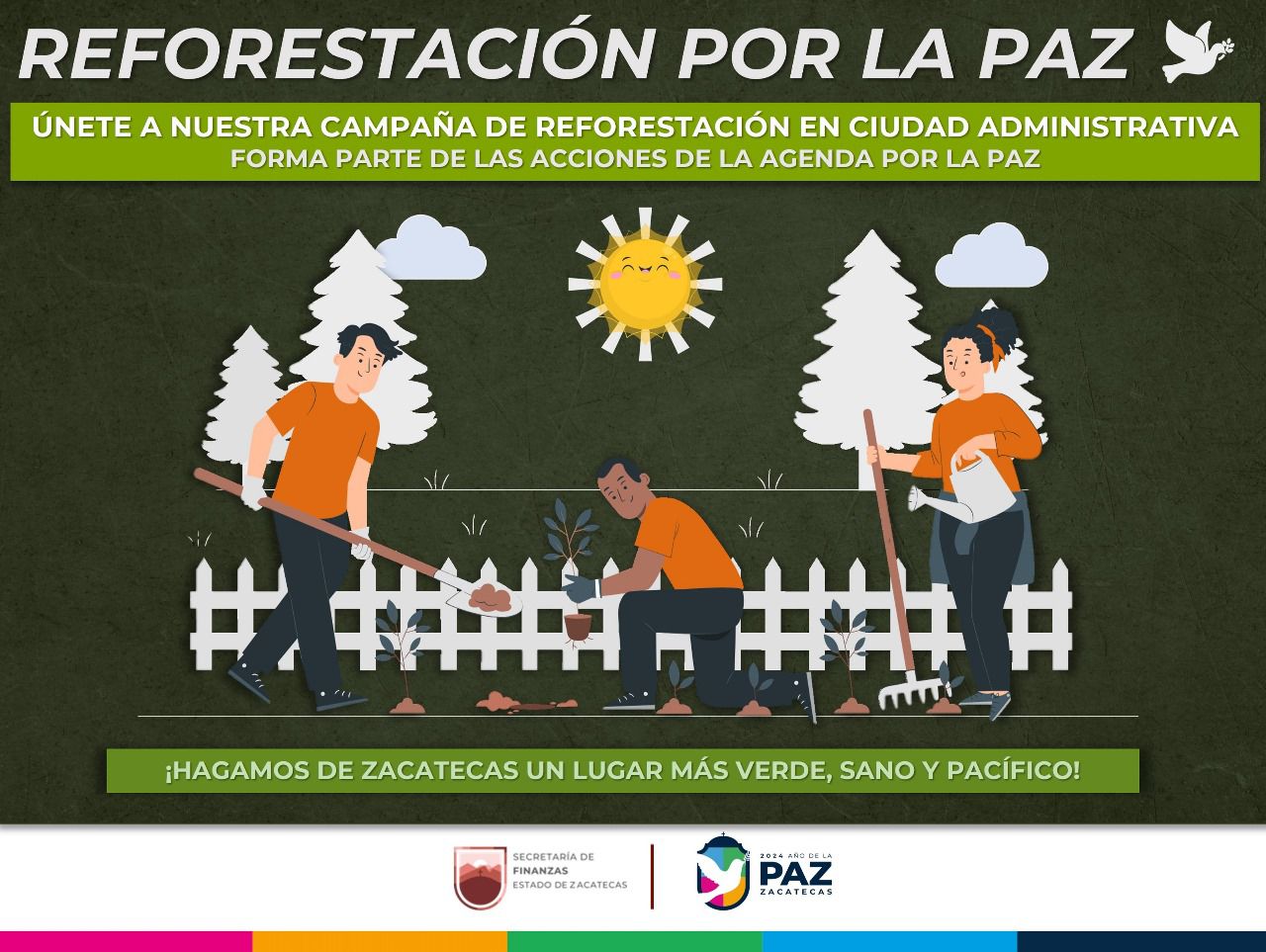 En la Agenda por la Paz, lanza Secretaría de Finanzas iniciativa de reforestación en Ciudad Administrativa