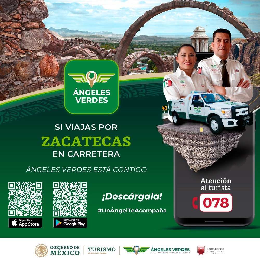 Invita Gobierno de Zacatecas a descargar aplicación móvil de Ángeles Verdes para estas vacaciones de verano