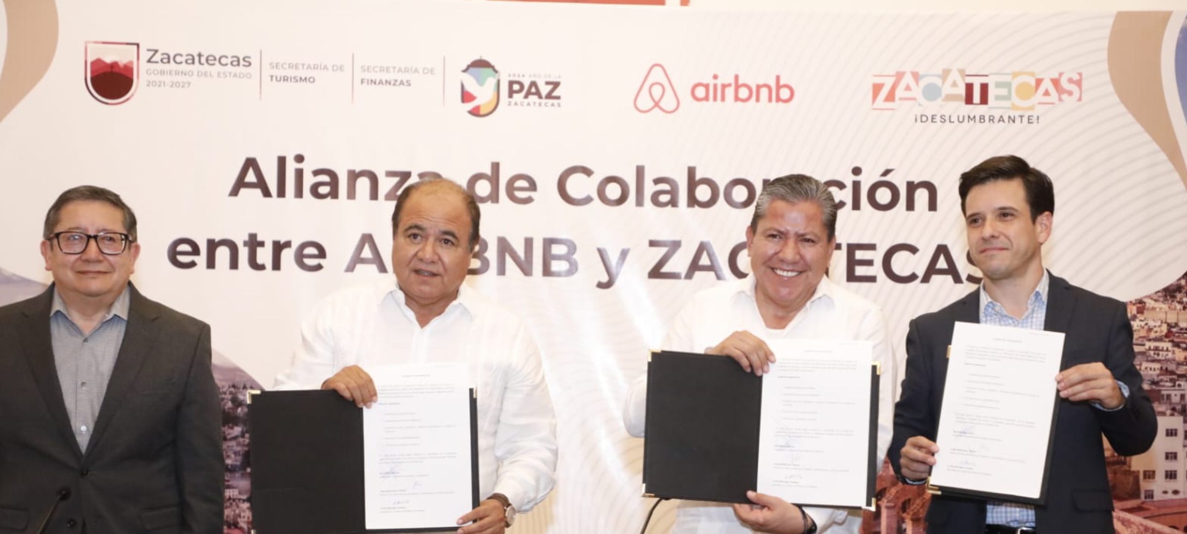 Fortalece Gobernador David Monreal turismo y finanzas públicas mediante alianza de colaboración con Airbnb