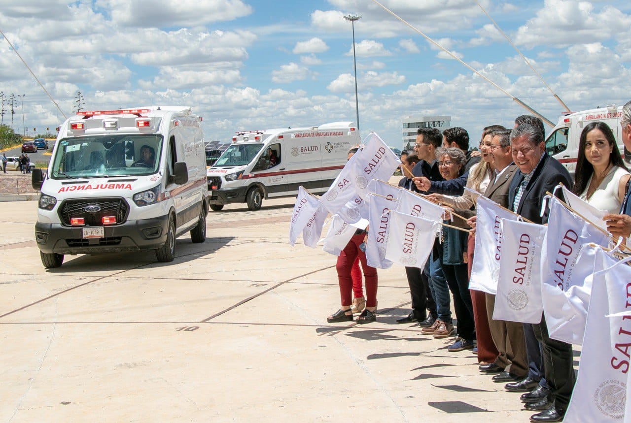 Recibe Godezac 30 ambulancias, equipo médico y apoyos funcionales para hospitales y clínicas de Zacatecas