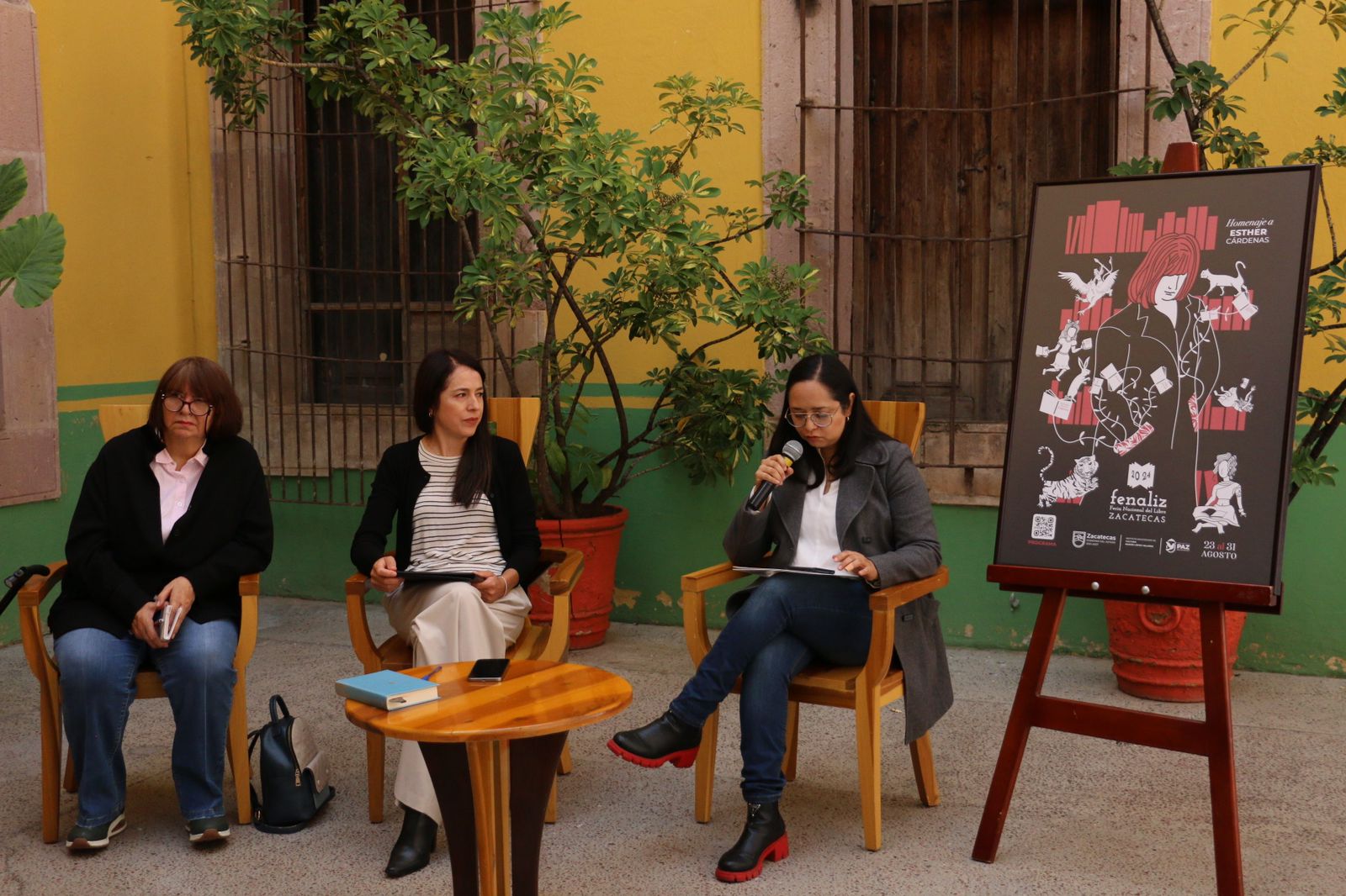 Presenta IZC programa de la Feria Nacional del Libro Zacatecas 2024, dedicada a Esther Cárdenas