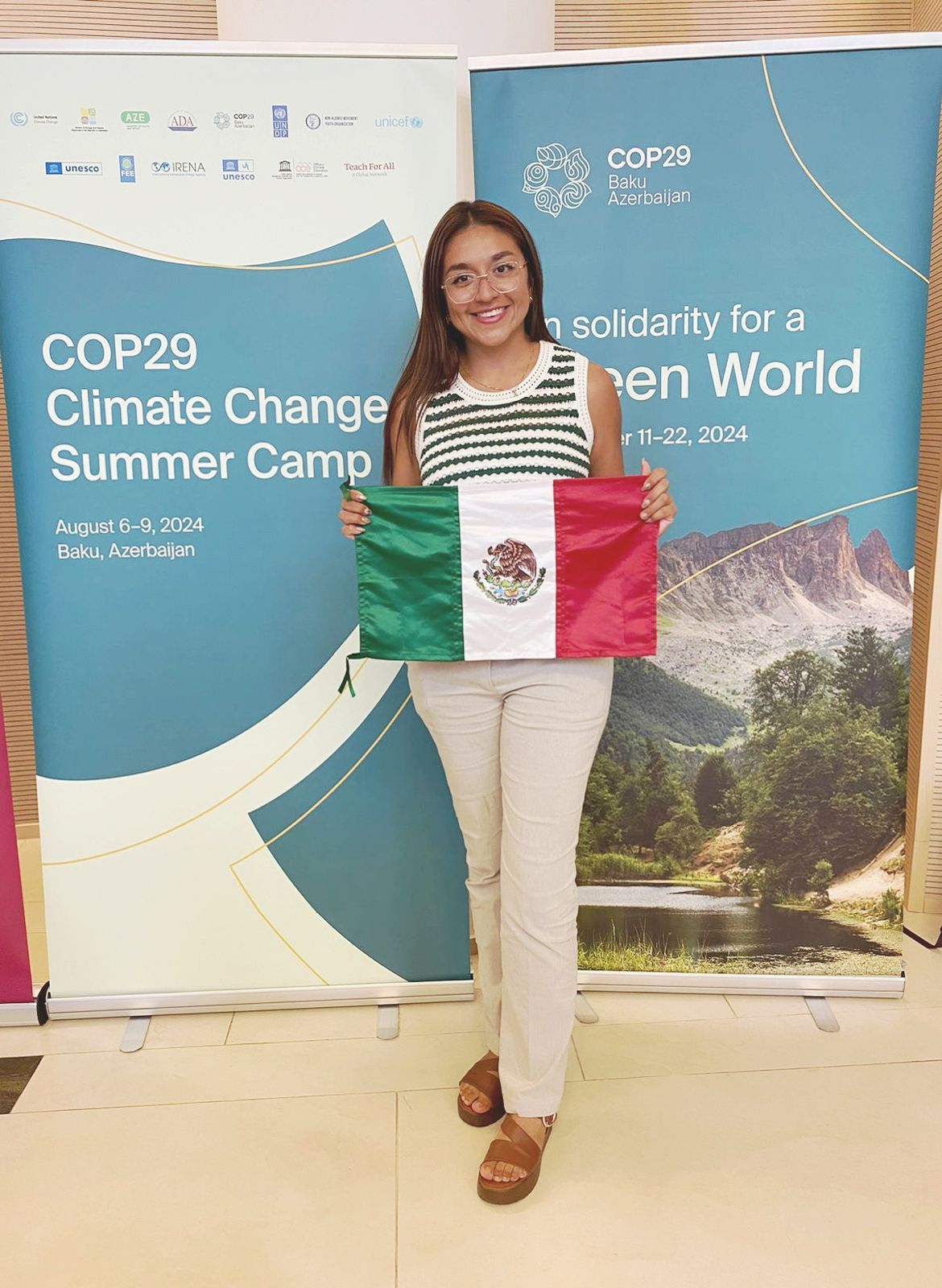 Representa maestra zacatecana a México en evento internacional sobre Cambio Climático 