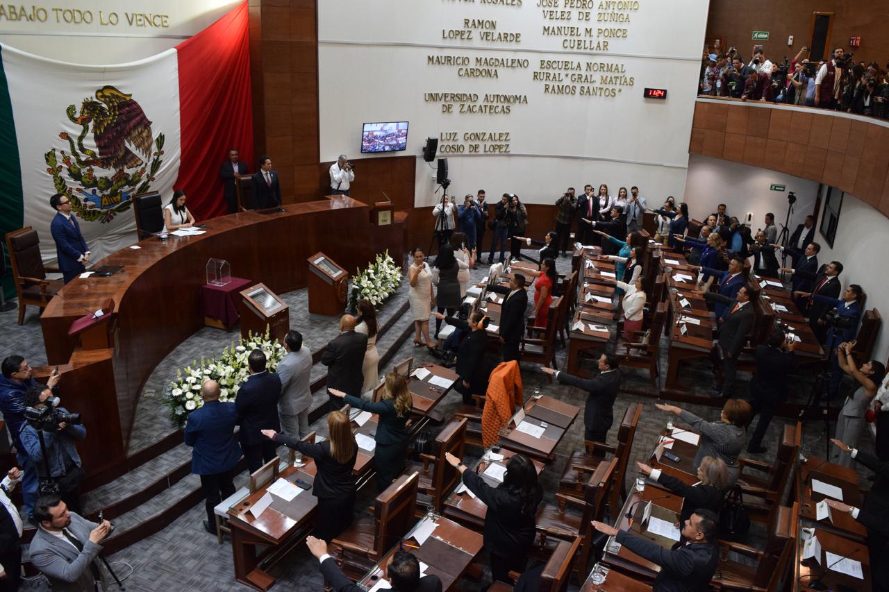 LXV Legislatura del estado de Zacatecas queda formalmente instalada