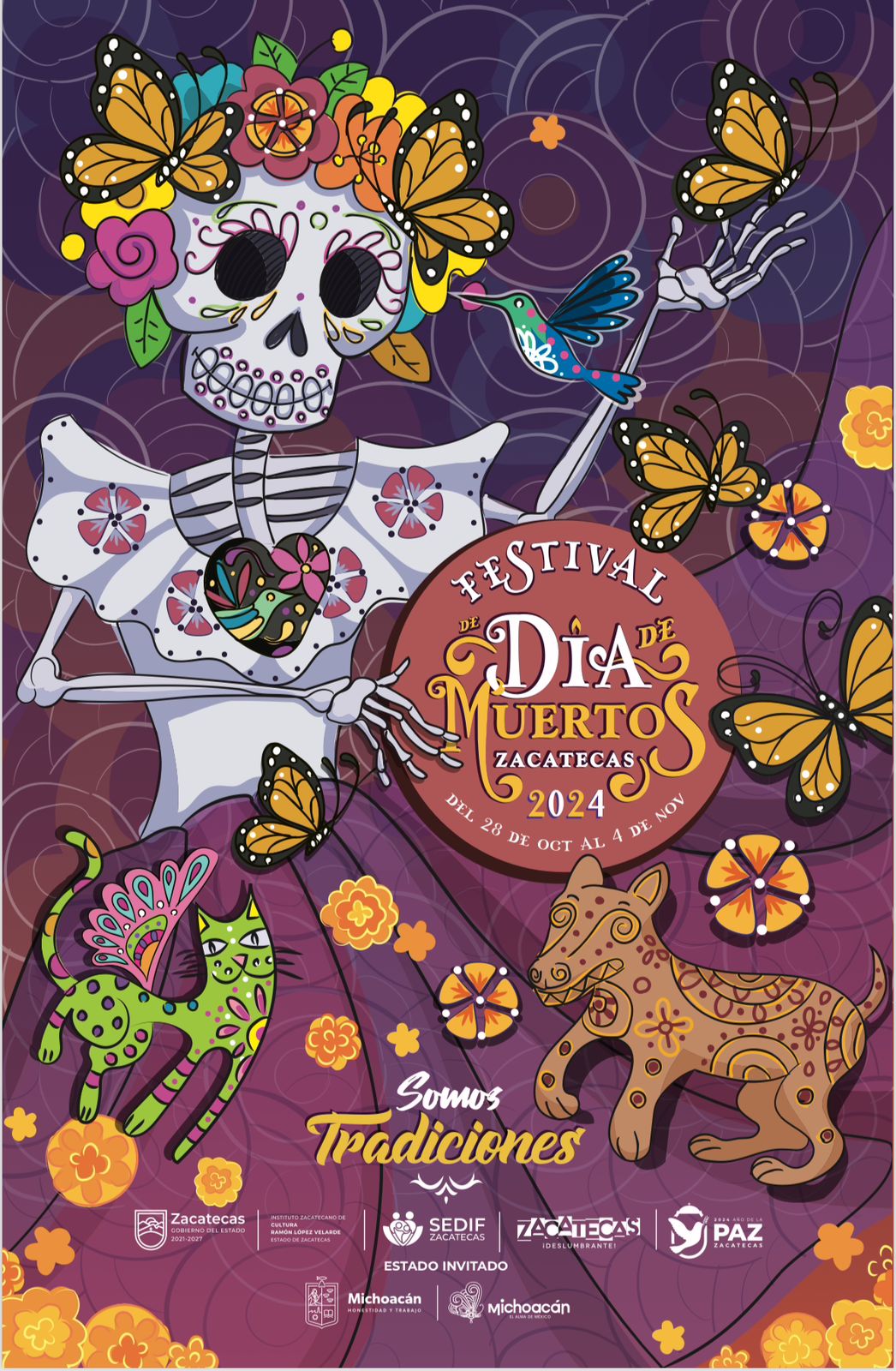 Presenta Gobierno del Estado convocatorias del Festival de Día de Muertos Zacatecas 2024