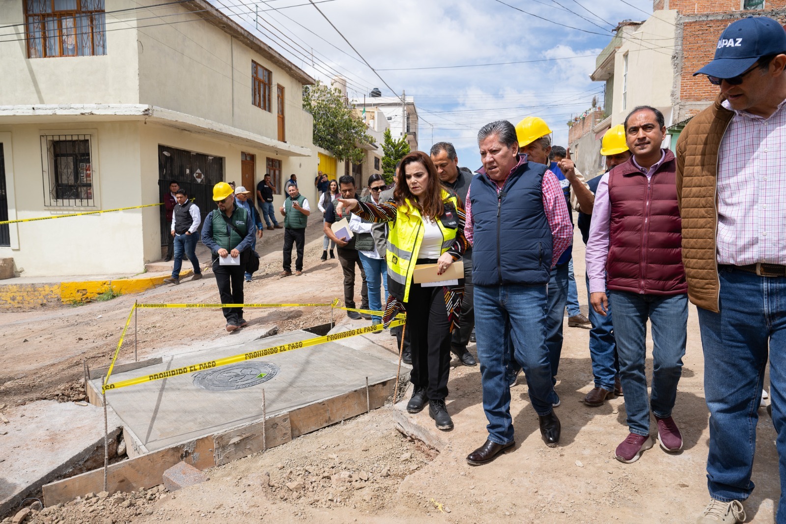 Supervisa Gobernador David Monreal Ávila rehabilitación del sistema de agua potable en La Victoria, Guadalupe