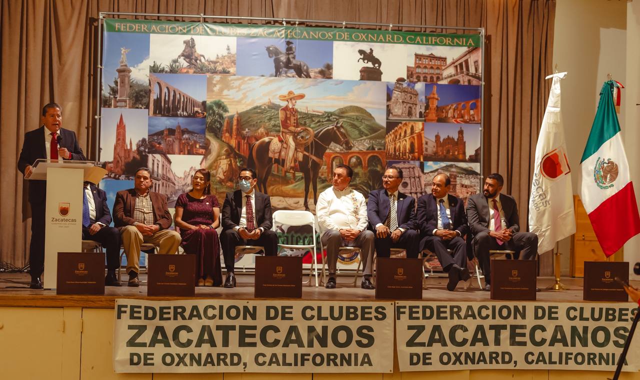 David Monreal participa festejos de 15 aniversario de la Federación de Clubes Zacatecanos en Oxnard, invita a paisanos a sumarse a la Agenda de Paz