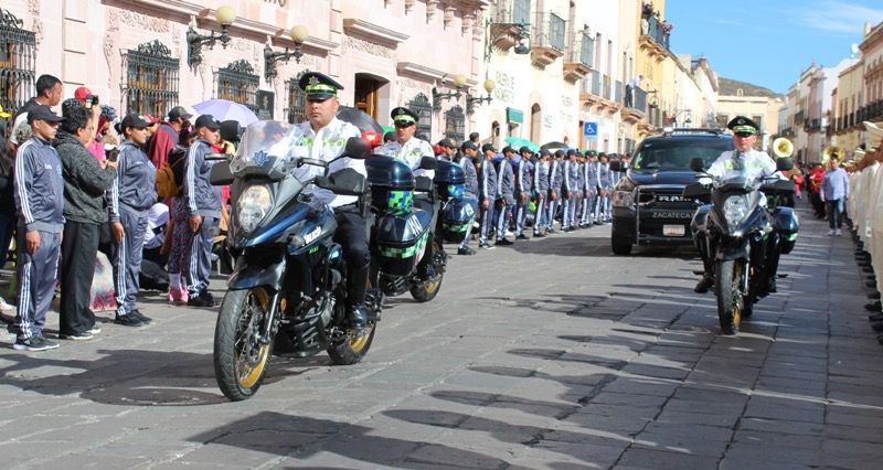 Gobierno de Zacatecas dispone operativo vial para desfile conmemorativo de la Revolución Mexicana