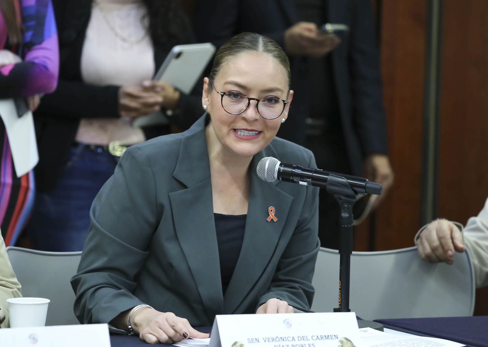 *Impulsa senadora Vero Díaz reformas para erradicar la brecha salarial y garantizar una vida libre de violencias para las mujeres.*
