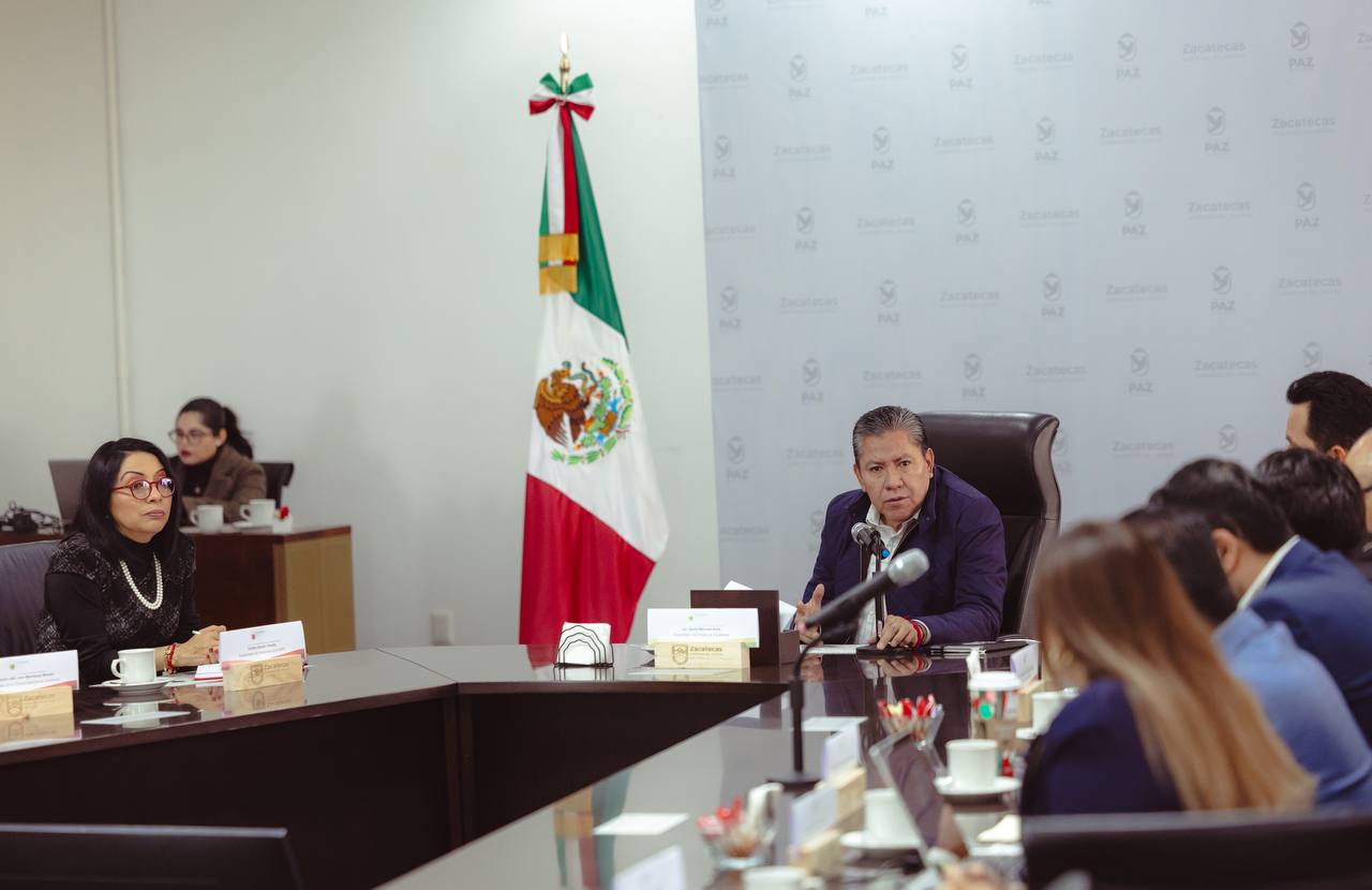 Mandatario David Monreal y Subsecretaria de Prevención del Gobierno de México unen esfuerzos en torno a la Agenda de Paz