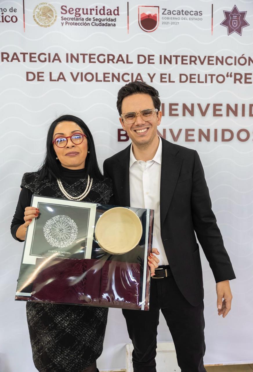 Reconoce Gobierno de México al mandatario David Monreal por el trabajo realizado en Prevención del Delito
