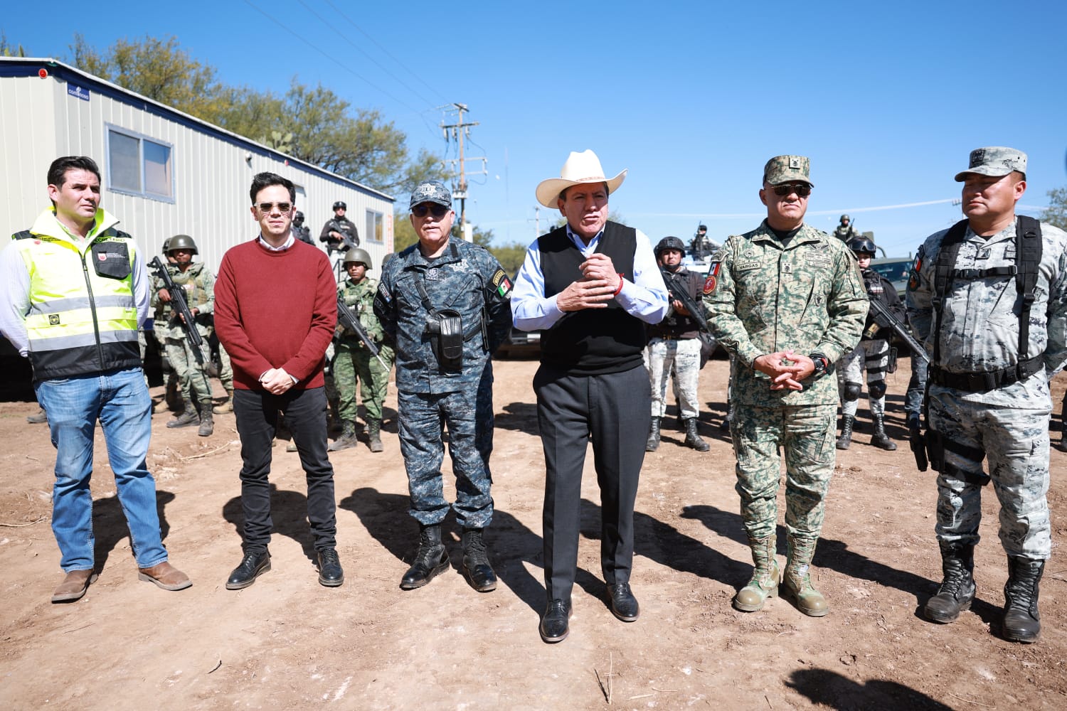 Supervisa Gobernador David Monreal Ávila trabajos del  Destacamento Regional de Seguridad en Tepetongo