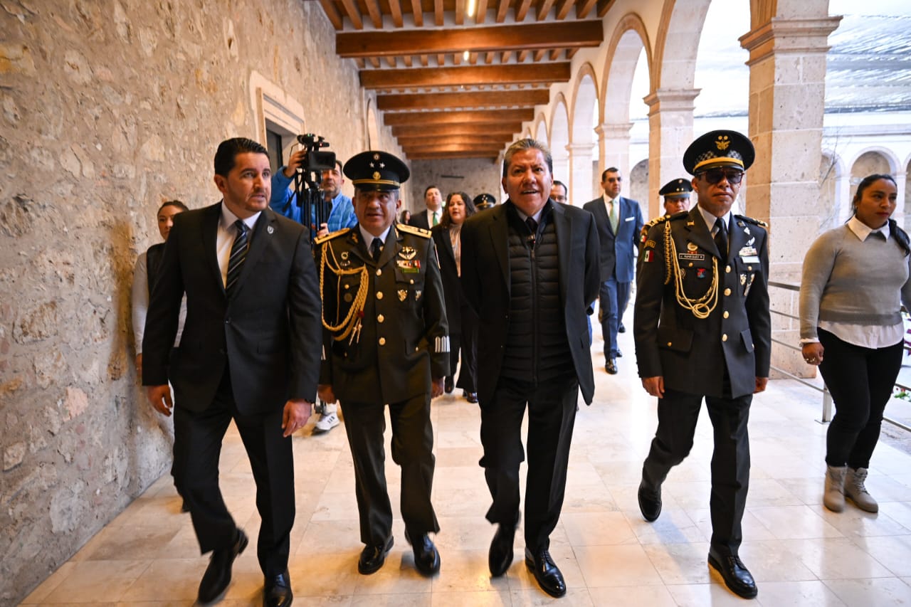 Reconoce Gobernador David Monreal Ávila labor de las Fuerzas Armadas para lograr la seguridad y bienestar del estado