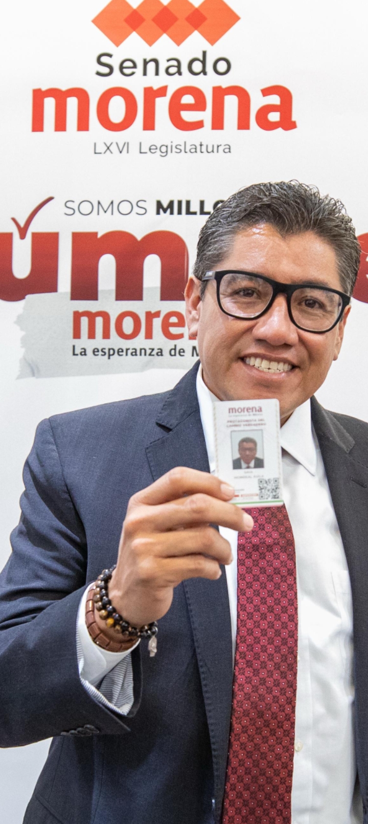 SOMOS MIEMBROS FUNDADORES DEL GRANMOVIMIENTO QUE ESTÁ TRANSFORMANDOA NUESTRO PAÍS Y ESTAMOS MUYORGULLOSOS: SAÚL MONREAL ÁVILA