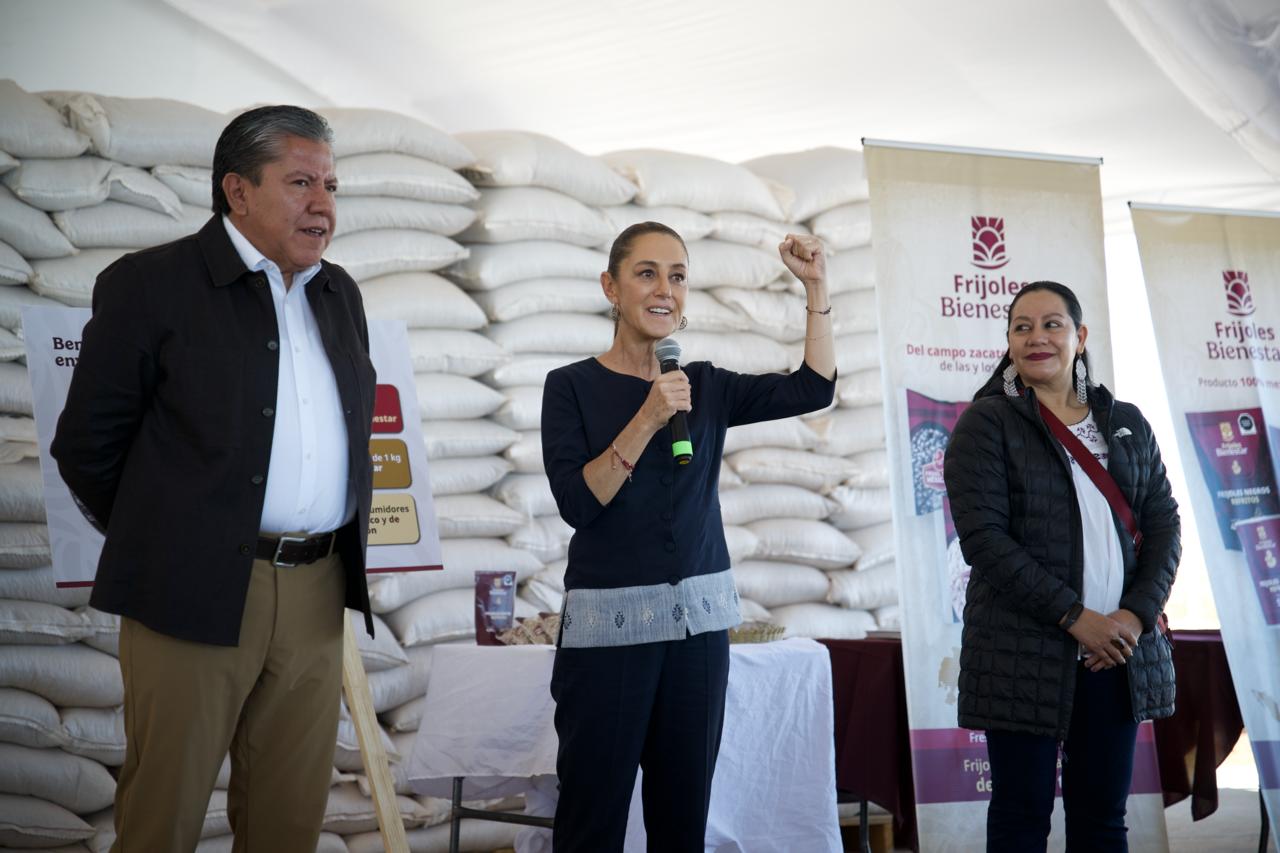 Reafirma Presidenta Claudia Sheinbaum su compromiso con el campo mexicano y la producción de frijol en Zacatecas