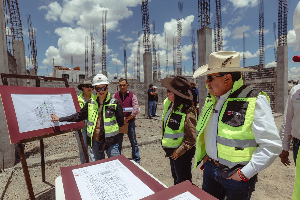 Supervisa Gobernador David Monreal avances en construcción de Casa Cuna Semillitas, en Guadalupe