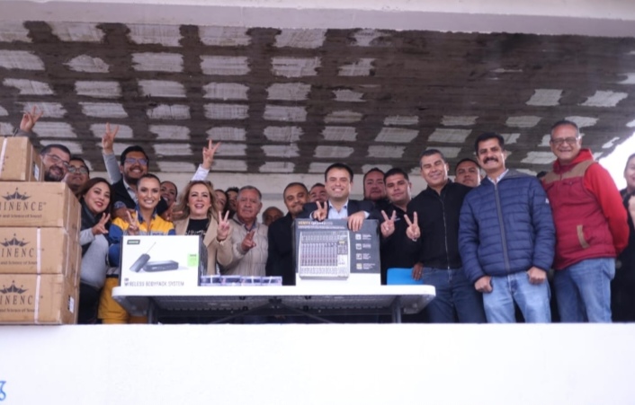 MVP cumple compromisos con entrega de equipamiento a Protección Civil Municipal y sistema de audio para las Morismas de Bracho