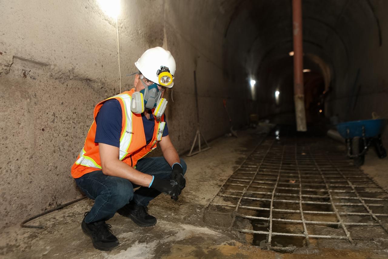 Supervisa Pepe Saldívar avances en reparación de bóveda en la García Salinas