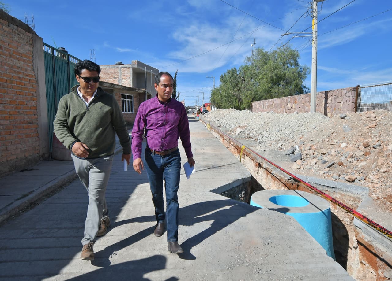 Construye Gobierno de Pepe Saldívar drenaje sanitario en la comunidad de San Jerónimo