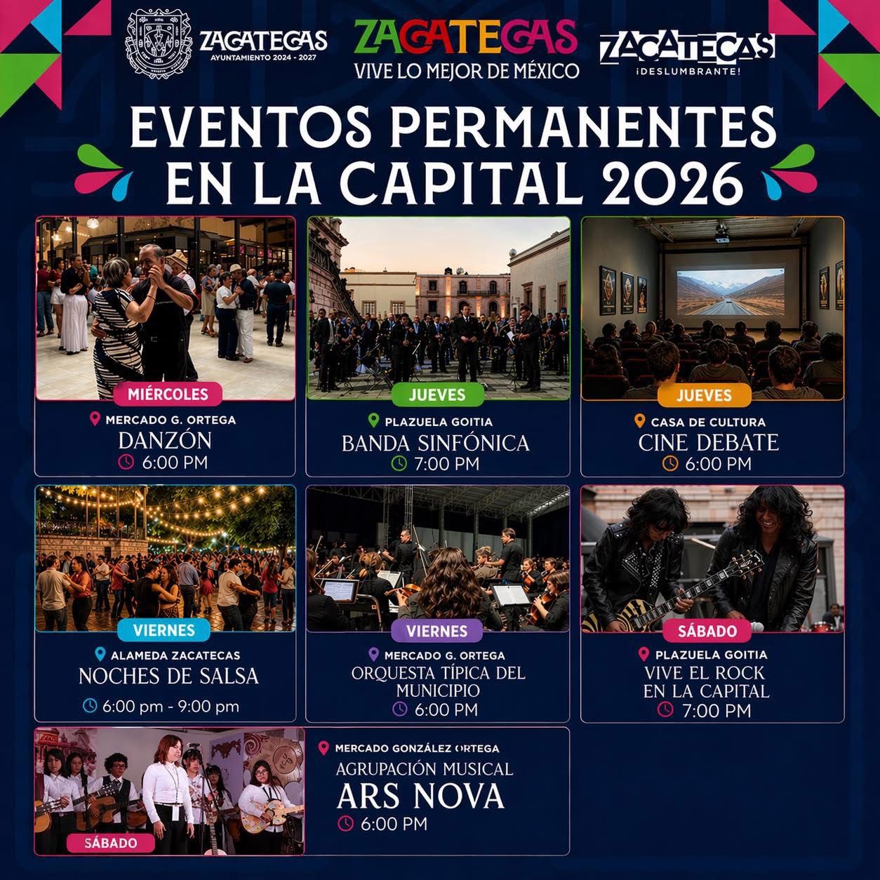 Agenda Cultural Permanente 2026 en la Capital