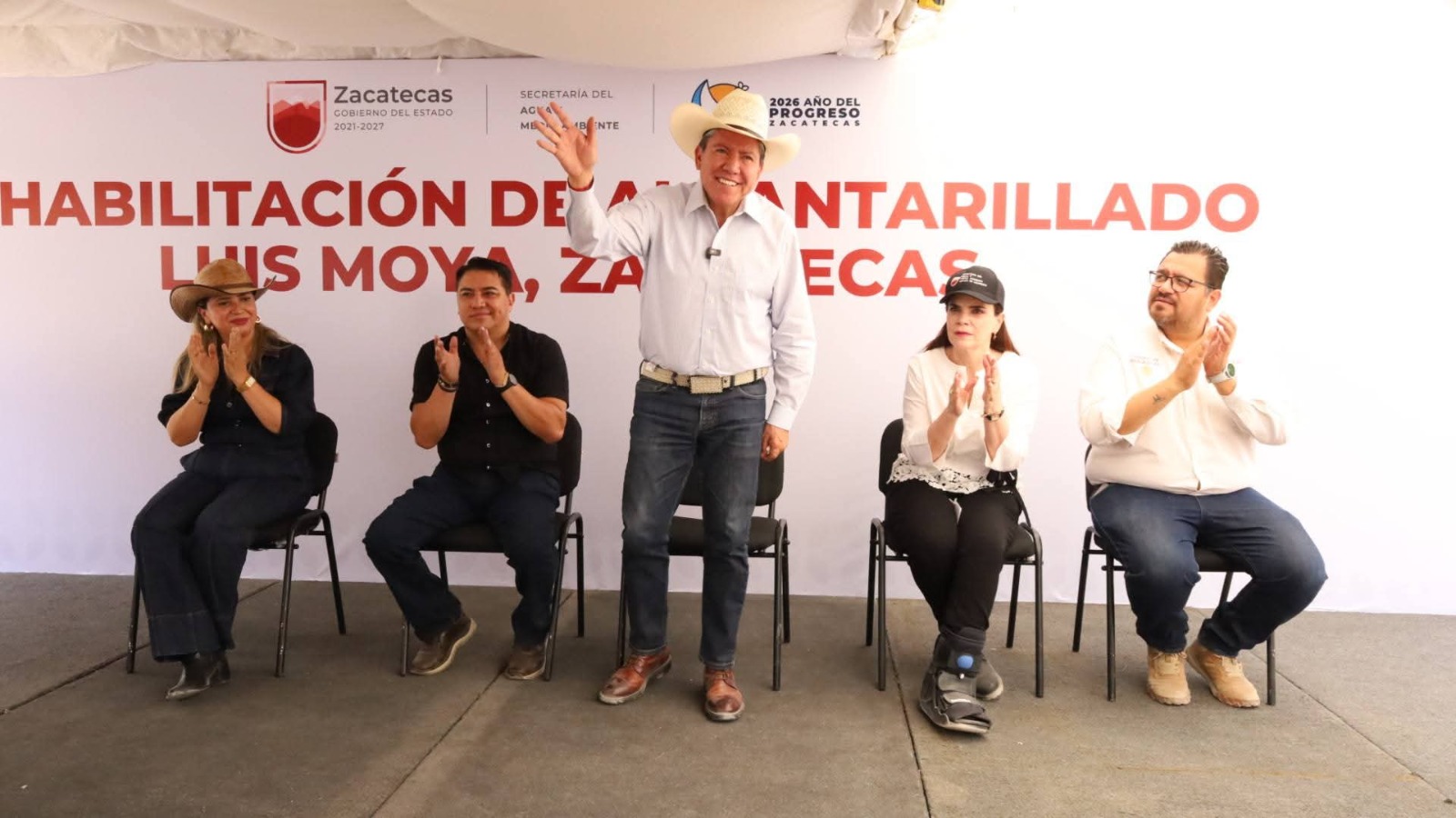 Con inversión de 21 mdp, fortalece Gobernador David Monreal sistema de alcantarillado en Luis Moya