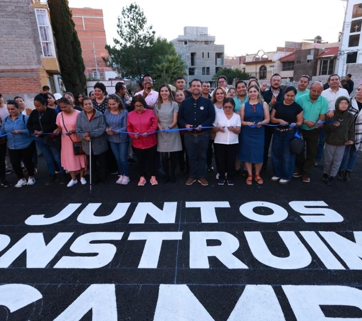 Avanza Zacatecas con Miguel Varela: entrega pavimentación en zona prioritaria