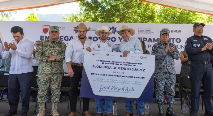 Sin déficit de policías en la Región Sur 2 de Zacatecas, gracias a estrategia del Gobernador David Monreal Ávila