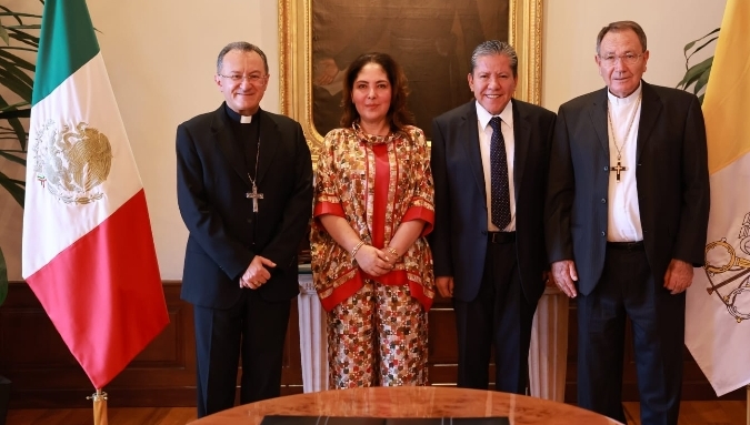 Sostiene Gobernador David Monreal reunión con Nuncio Apostólico en México, Joseph Spiteri