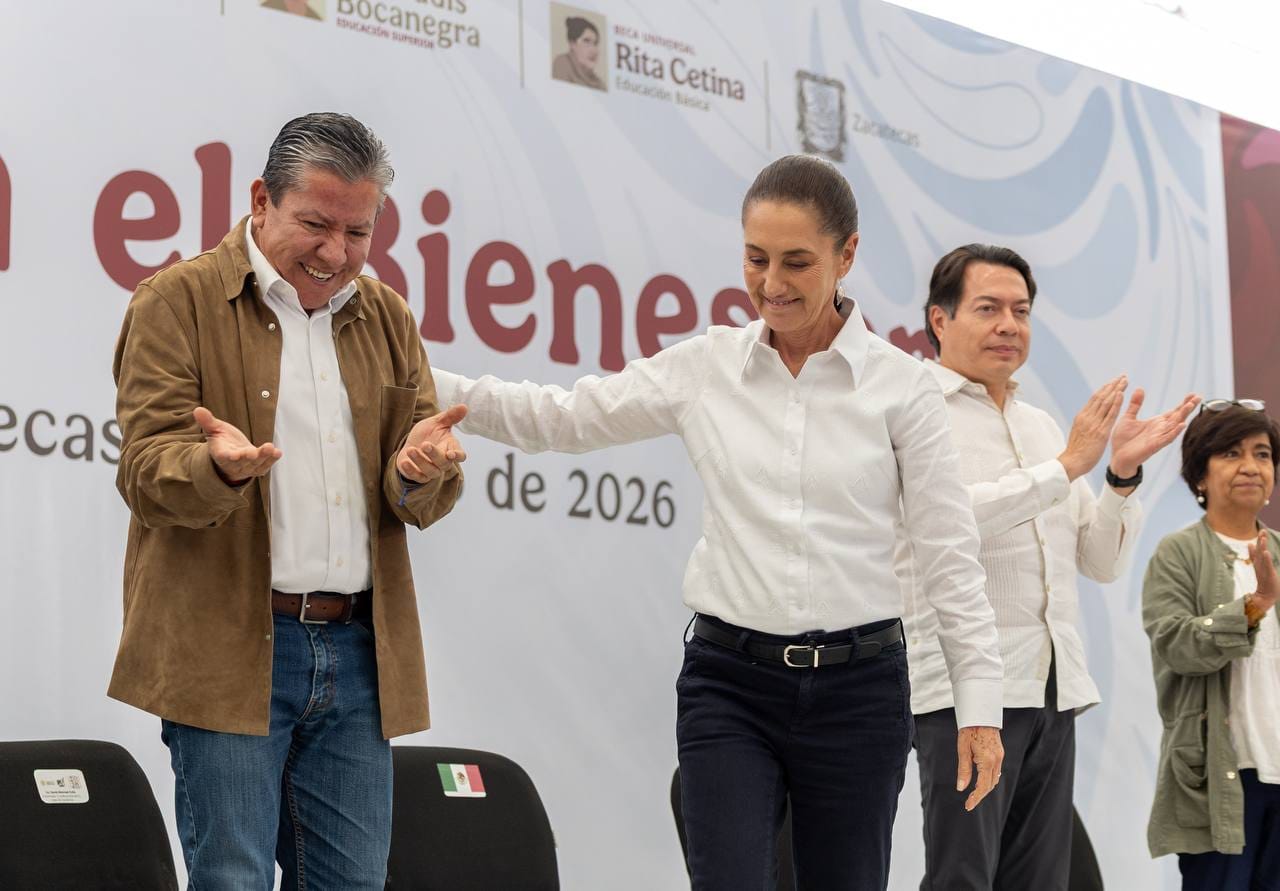 En Zacatecas, Presidenta Claudia Sheinbaum y Gobernador David Monreal anuncian creación de la Beca Gertrudis Bocanegra