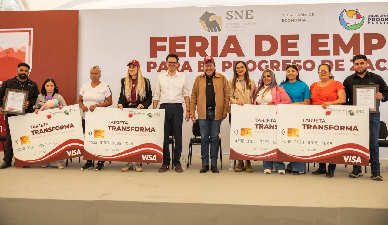 Con oferta de mil vacantes, Gobernador David Monreal encabeza Feria del Empleo para el Progreso de Zacatecas