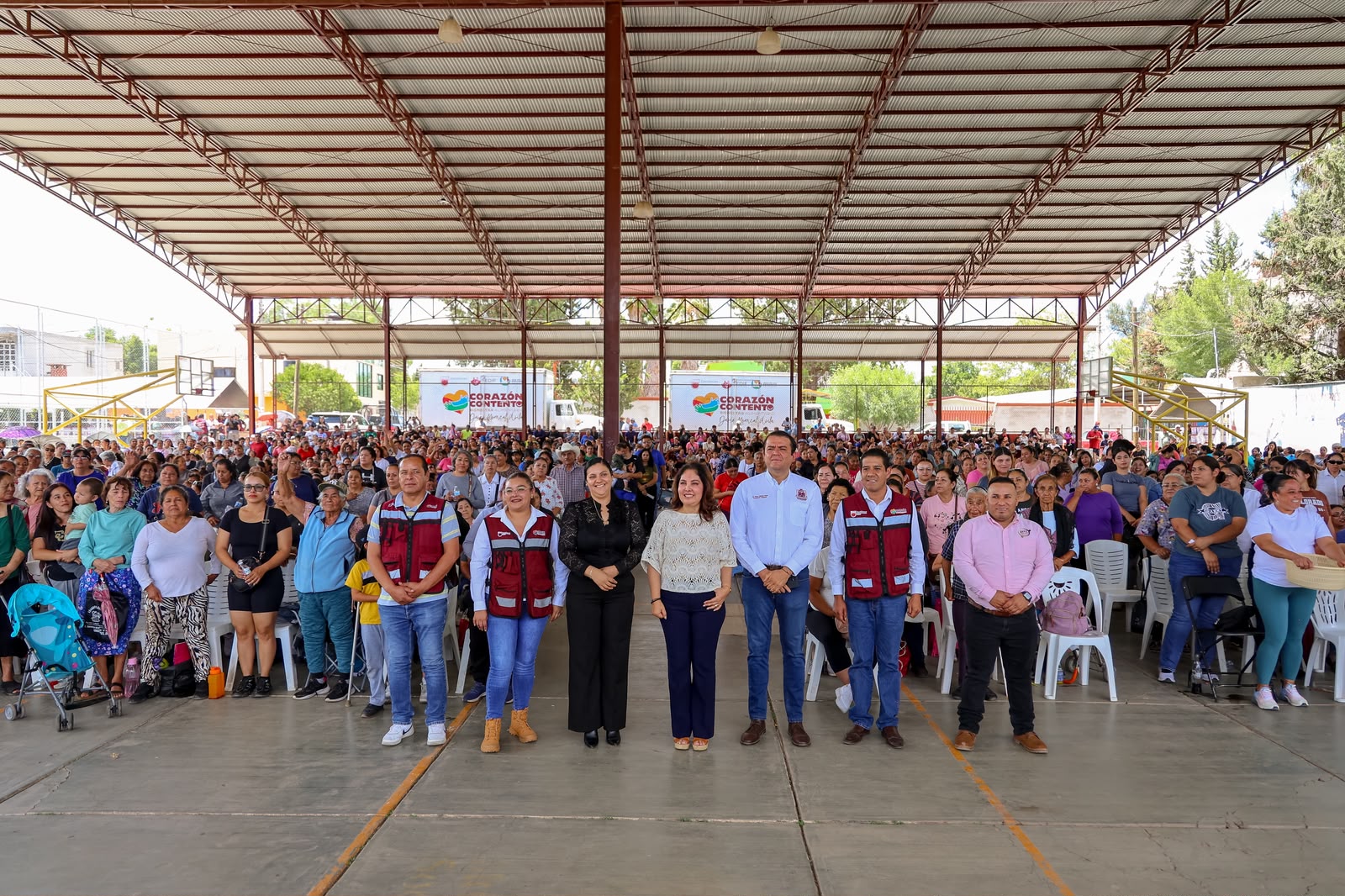 Reciben más de 1 mil 500 familias despensa del programa “Corazón Contento”, en Miguel Auza