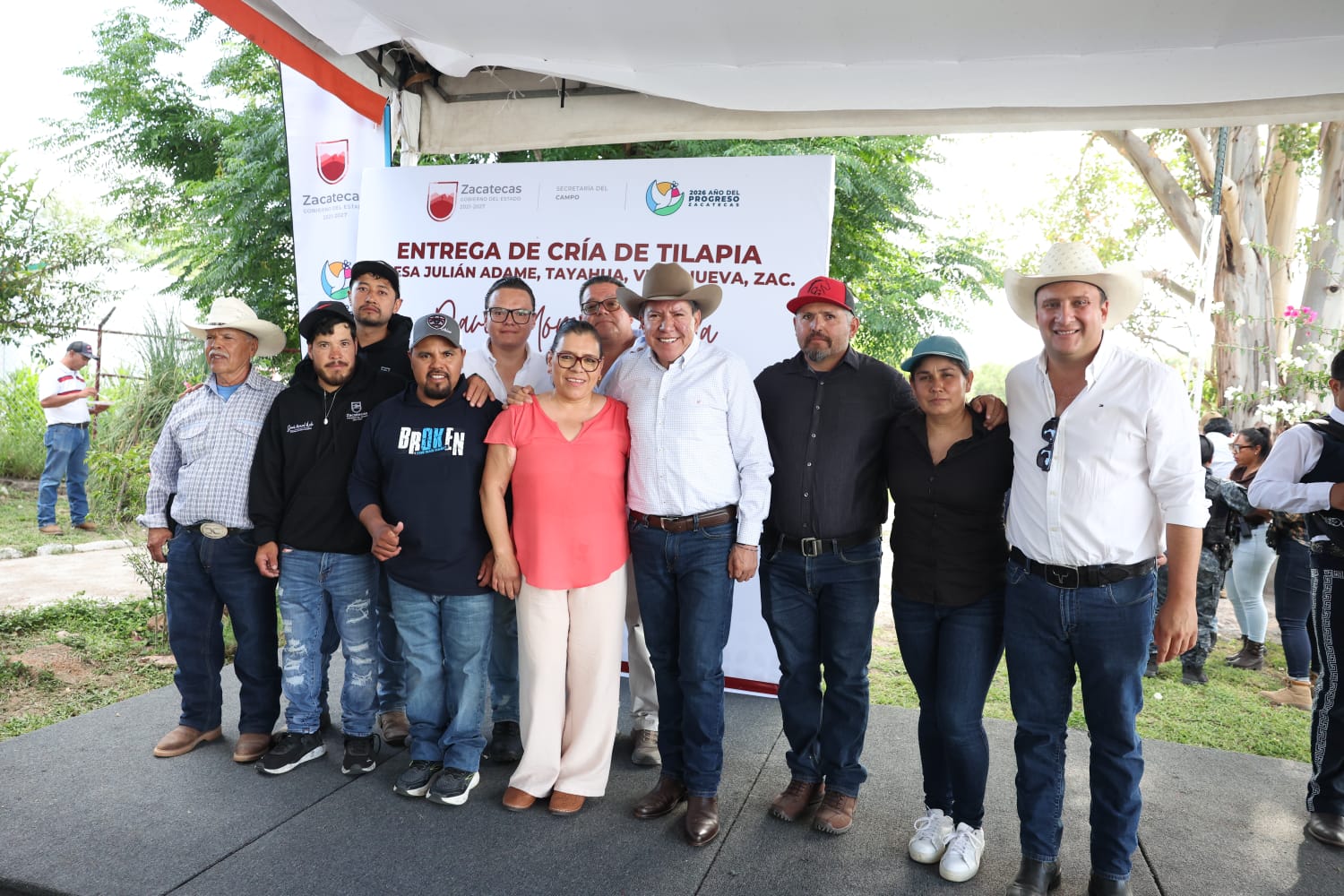 Anuncia Gobernador David Monreal apoyo peso a peso para pescadores y cierra ciclo con 4 millones 350 mil crías de tilapia