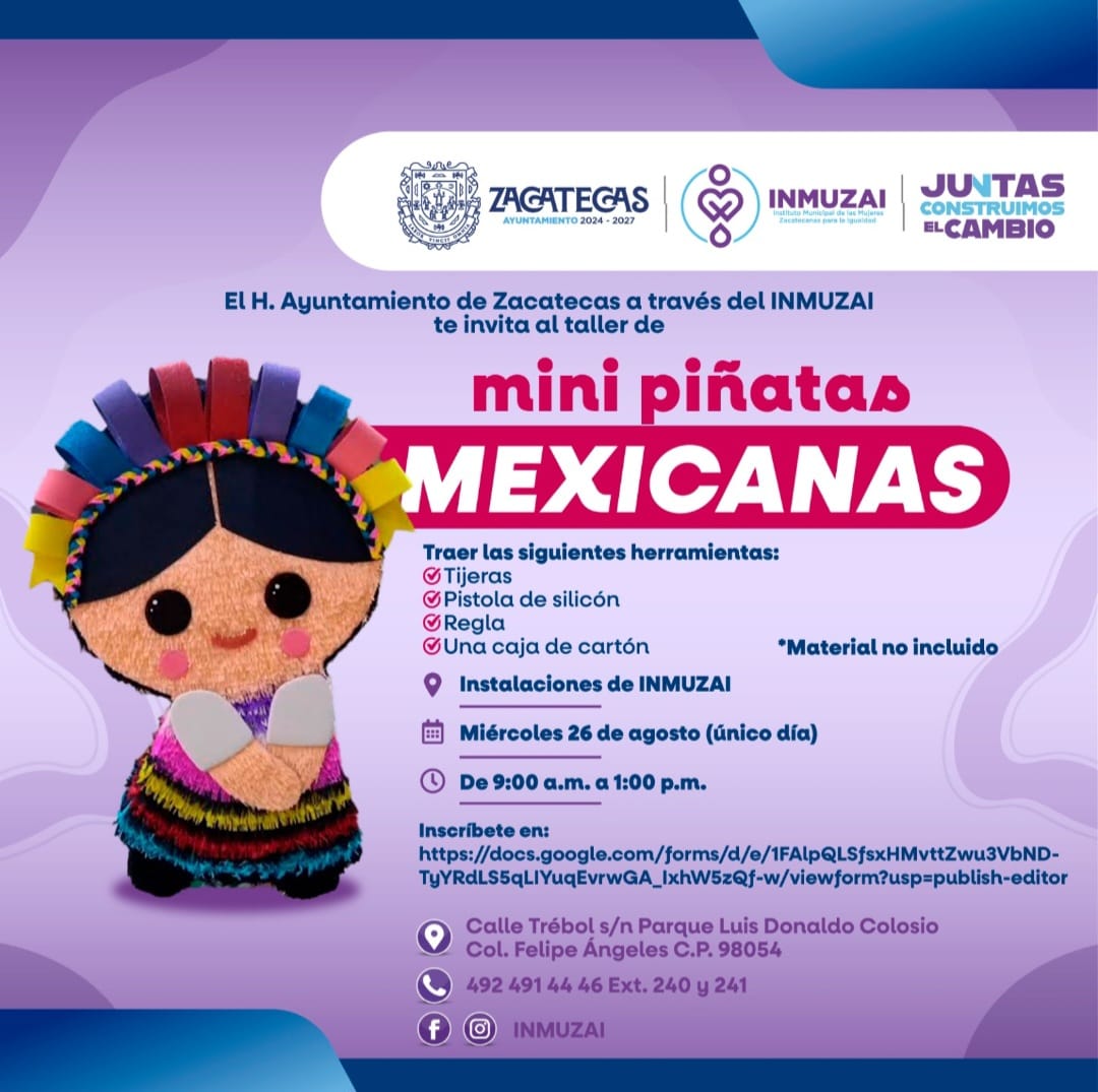 INMUZAI promueve la creatividad y las tradiciones con taller de mini piñatas
