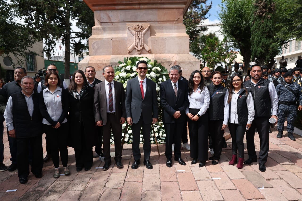 Encabeza Gobernador David Monreal ceremonia por CLXXIX Aniversario de Gesta Heroica de Chapultepec
