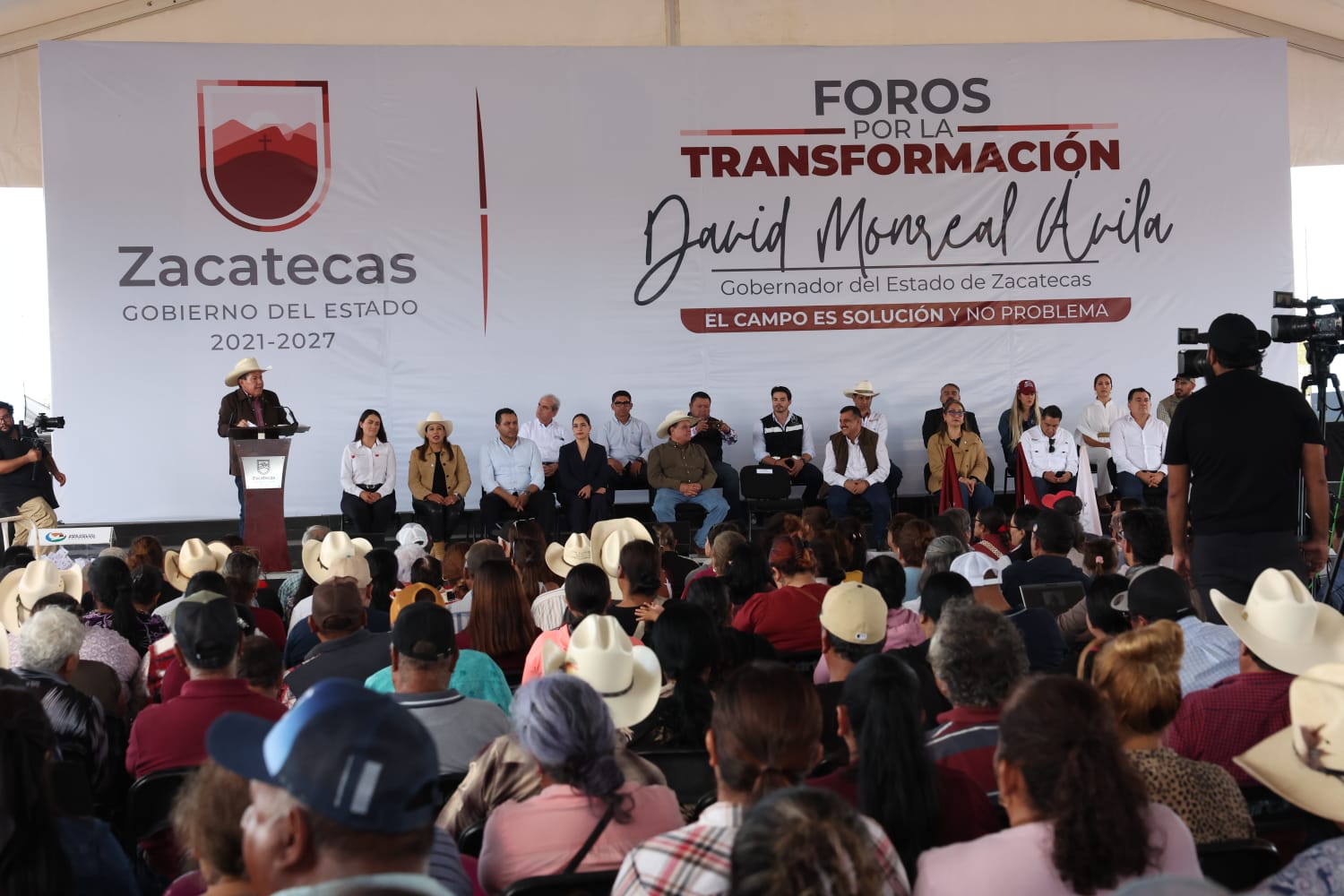 Encabeza Gobernador David Monreal Foro de la Transformación en Río Grande &nbsp;